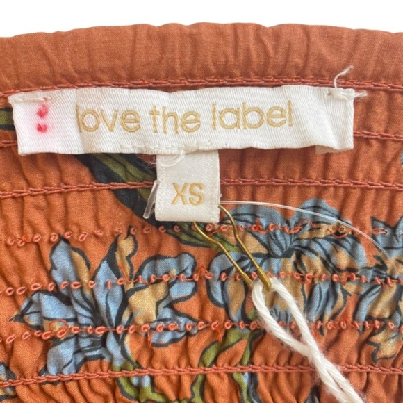 Love the Label Dress Puff- Sleeved Tiered Midi dress in Orange Size XS - Picture 8 of 9